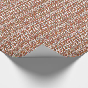 Papier Cadeau Motif tribal aztèque géométrique d'impression d