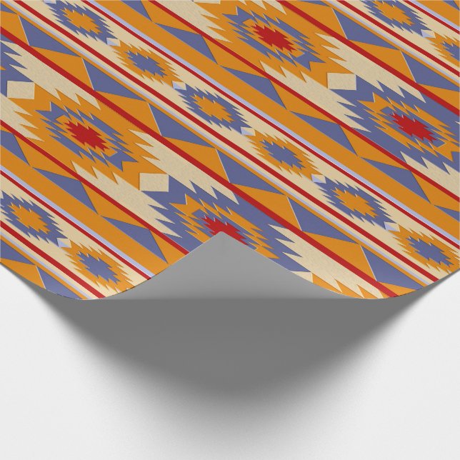 Papier Cadeau Motif tribal du sud-ouest (Coin)