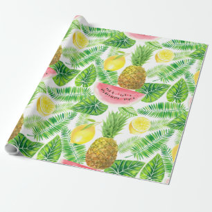 Papier Cadeau Motif tropical