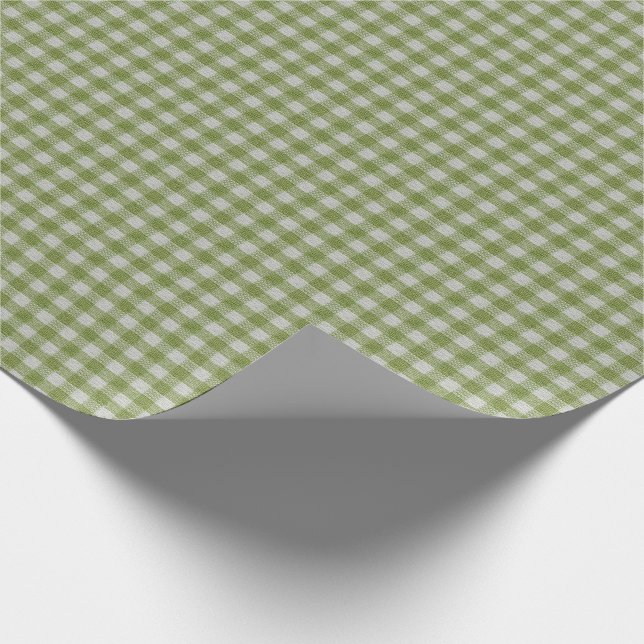 Papier Cadeau Motif vert de contrôle de pays (Coin)