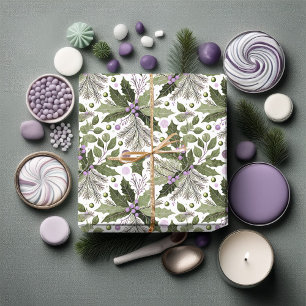 Papier Cadeau Motif vert pourpre n° 17 ID1009
