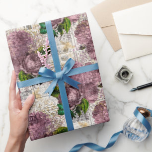 Papier Cadeau Motif Vintage Abeille à Miel