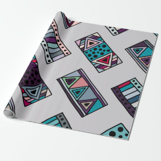 Papier Cadeau Motif vintage sans couture. arrière - plan géométr