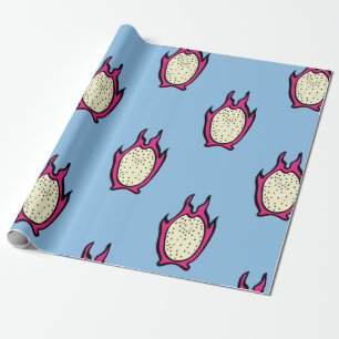Papier Cadeau motif vintage sans soudure avec dragon tiré à la m