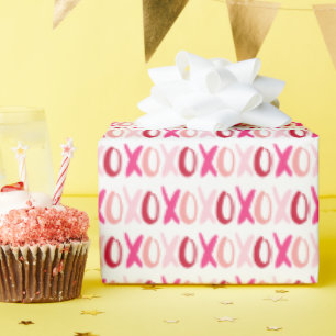 Papier Cadeau Motif XOXO sucré