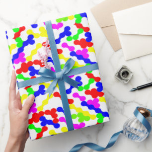 Papier Cadeau Motif Zigzag Dot
