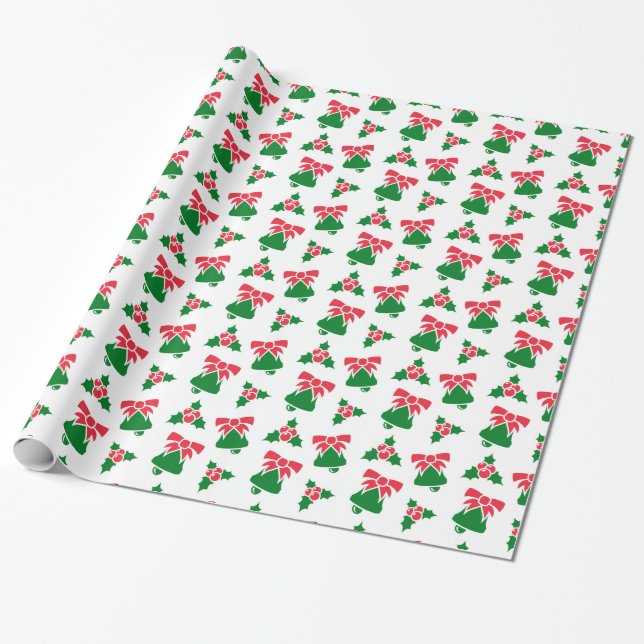 Papier Cadeau Motifs de Noël Bell (Déroulé)