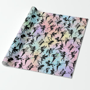 Papier Cadeau Motifs de silhouette velue à l'arc-en-ciel