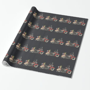 Papier Cadeau Moto mignonne