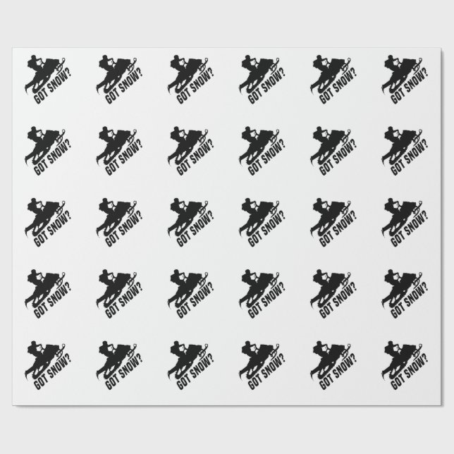 Papier Cadeau Motoneige (Plat)