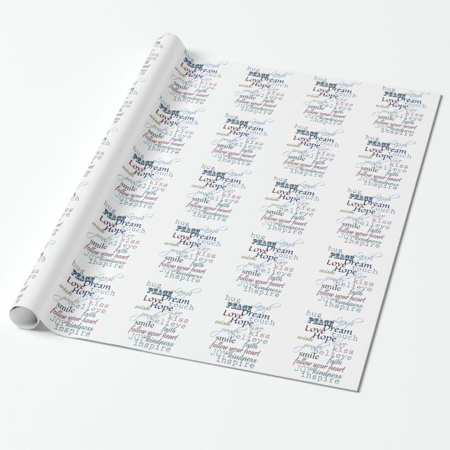 Papier Cadeau Mots Inspirants (Déroulé)