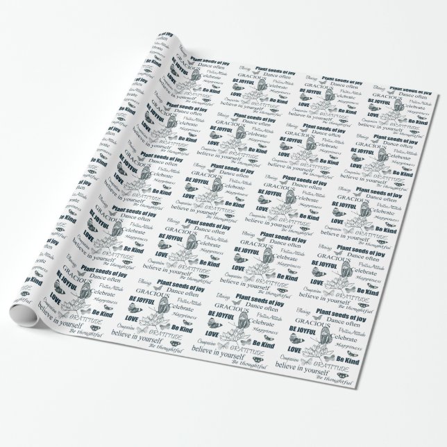 Papier Cadeau Mots inspirants (Déroulé)