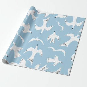 Papier Cadeau Mouettes en vol