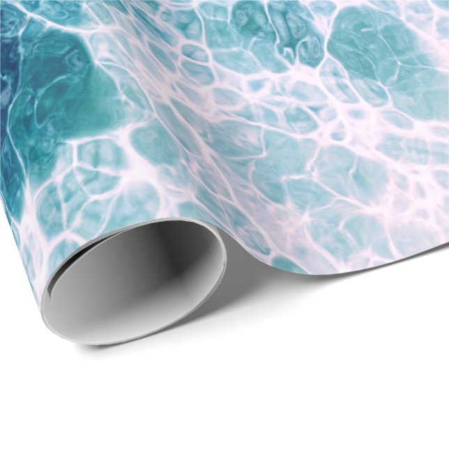Papier Cadeau Mousse mer (Coin rond)