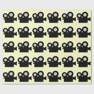PAPIER CADEAU MOVIE CAMERA MOTIF