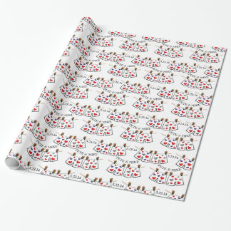 Papier Cadeau Mr & Mr Personnalisé Gay Mariage Enveloppe Cadeau