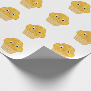 Papier Cadeau Muffin de maïs caricaturé mignon