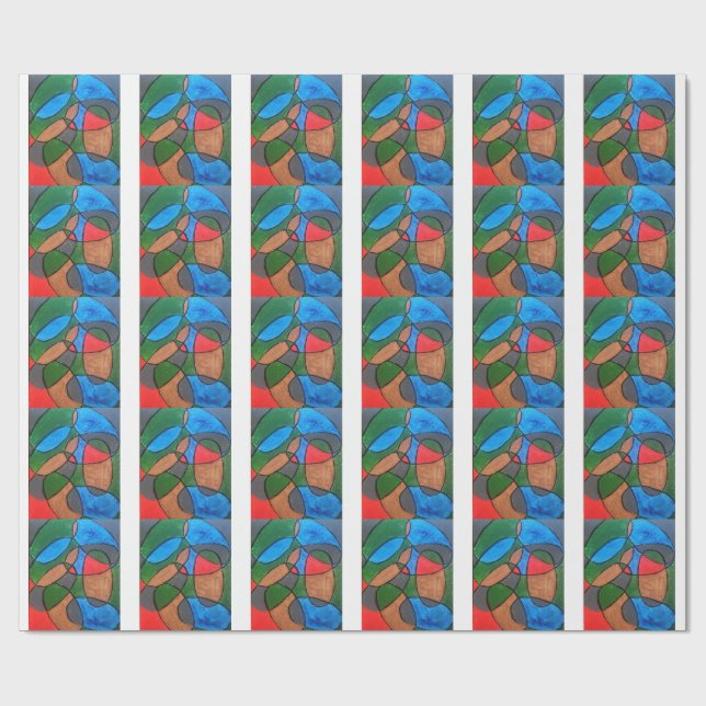 Papier Cadeau Multi Couleur  (Plat)