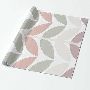 Papier Cadeau Multicolor Pastel Botanical Abstrait