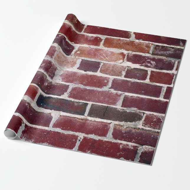 Papier Cadeau Mur Brown en brique (Déroulé)