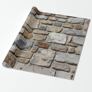 Papier Cadeau Mur de pierre personnalisé