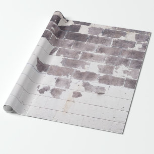 Papier Cadeau Mur en béton blanc et brun