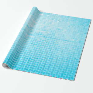 Papier Cadeau Mur et carrelage en céramique pastel bleu abstrait