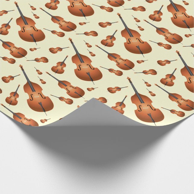 Papier Cadeau Musicien de basse debout Musique enseignant Jazz B (Coin)