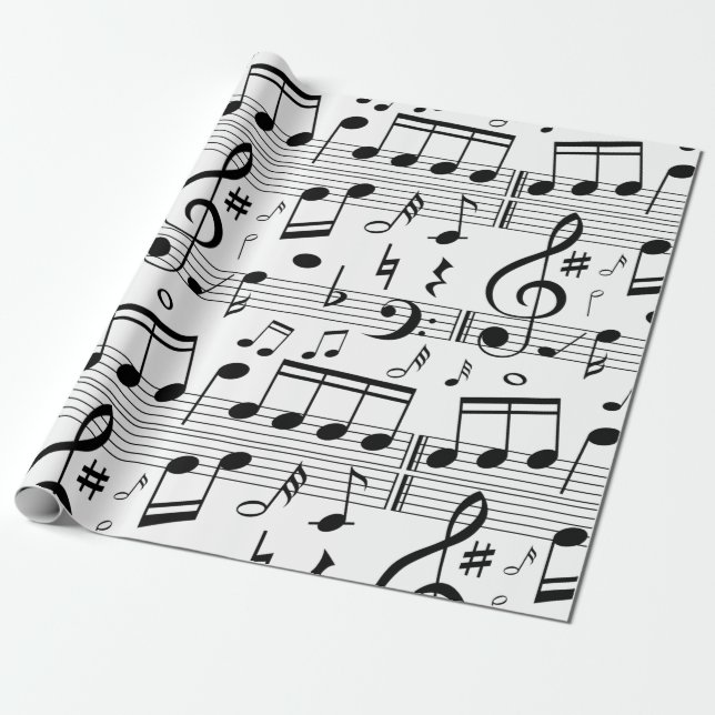 Papier Cadeau Musique (Déroulé)