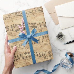 Papier Cadeau Musique Antique