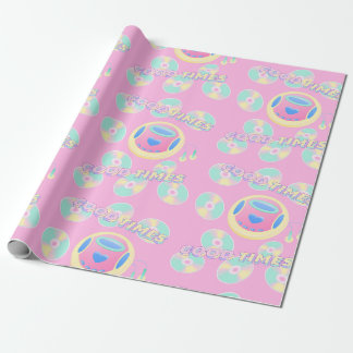 Papier Cadeau musique bon temps motif