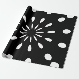 Papier Cadeau Muster à Schwarz und Weiß