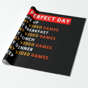 Papier Cadeau My Perfect Day - Jeux vidéo