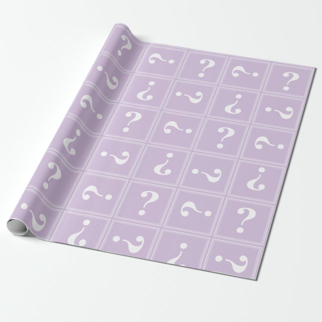 Papier Cadeau Mystère violet de chardon (Déroulé)