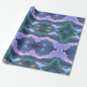 Papier Cadeau Mysterious Night Sky - Papier d'enveloppement