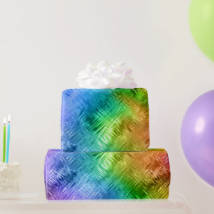 Papier Cadeau Mystic Topaz Blue Glassy Texture