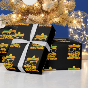 Papier Cadeau Nacho Moyenne Frère Cinco Mayo Famille Matching