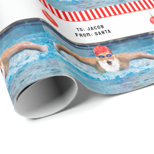 Papier Cadeau nager nager cadeau de vacances