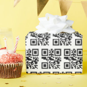 Papier Cadeau Naughty ou Nice QR Code
