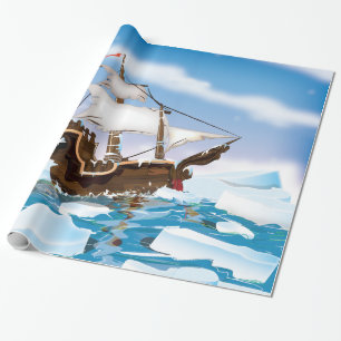 Papier Cadeau Navire brise-glace.