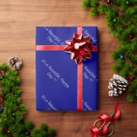 Navy Blue 000080 - Message personnalisé ou blanc