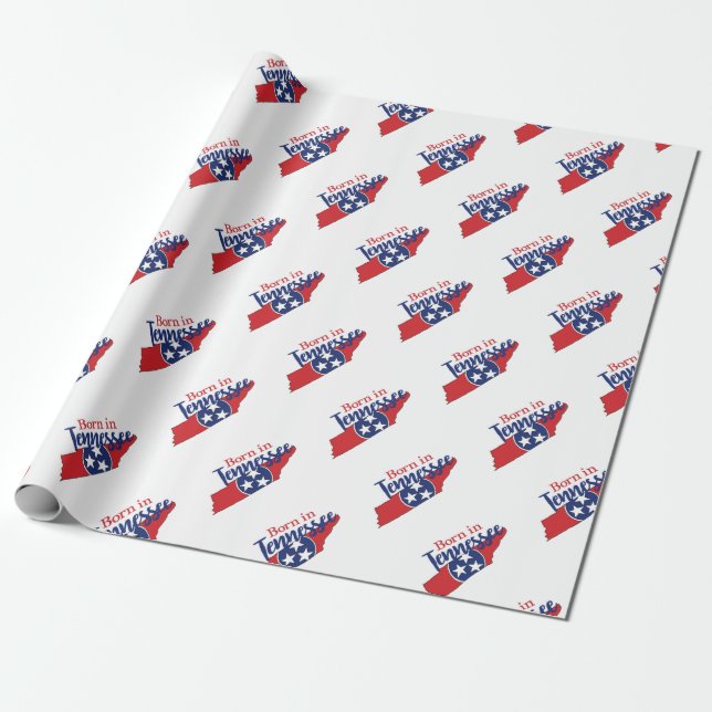 Papier Cadeau Né dans Tennessee State Symbols Volunteer State (Déroulé)