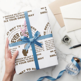 Papier Cadeau Ne jamais abandonner (tennis)