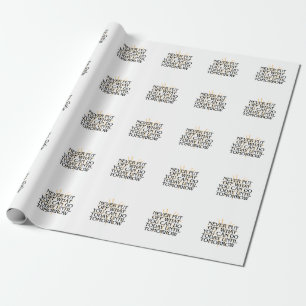 Papier Cadeau Ne jamais mettre ce que vous pouvez faire aujourd'