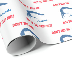 Papier Cadeau Ne me dis pas de ne pas tomber ! Gymnastique