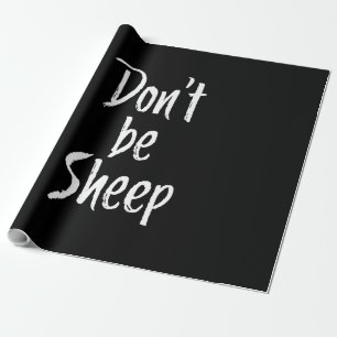 Papier Cadeau Ne pas être des moutons   Citations d'Humour à pro