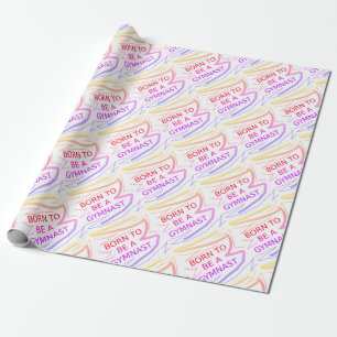 Papier Cadeau Né pour être un Gymnaste