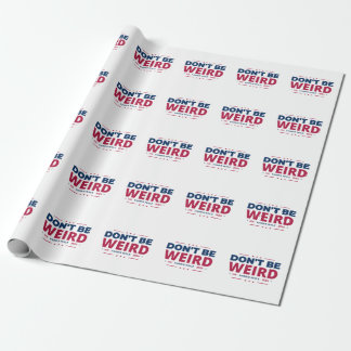 Papier Cadeau Ne soyez pas bizarre Vote Harris Walz Kamala Harri