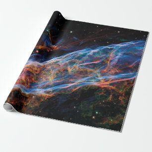 Papier Cadeau Nébuleuse du Voile photo de la NASA Hubble