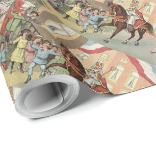 Papier Cadeau Néerlandais Sinterklaas de jour de St Nick sur le